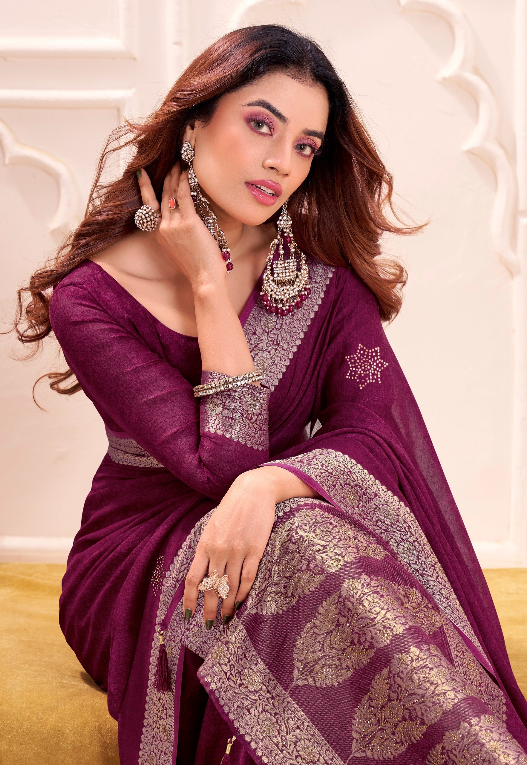 SUPERHIT JEQUARD PALLU SAREE