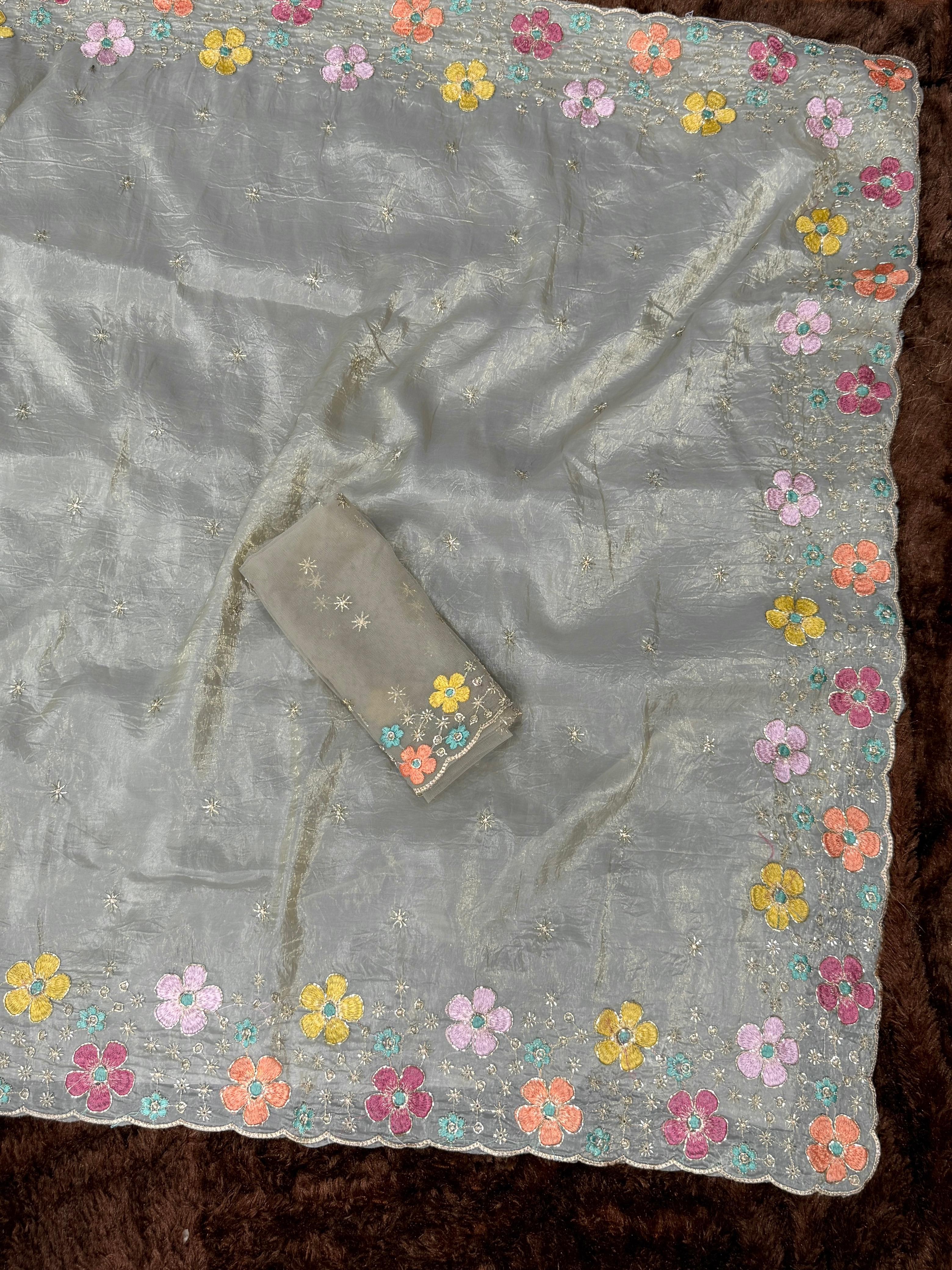 SUFI SILK CRUSH SAREE