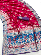 Pure paithani type Banarasi silk saree