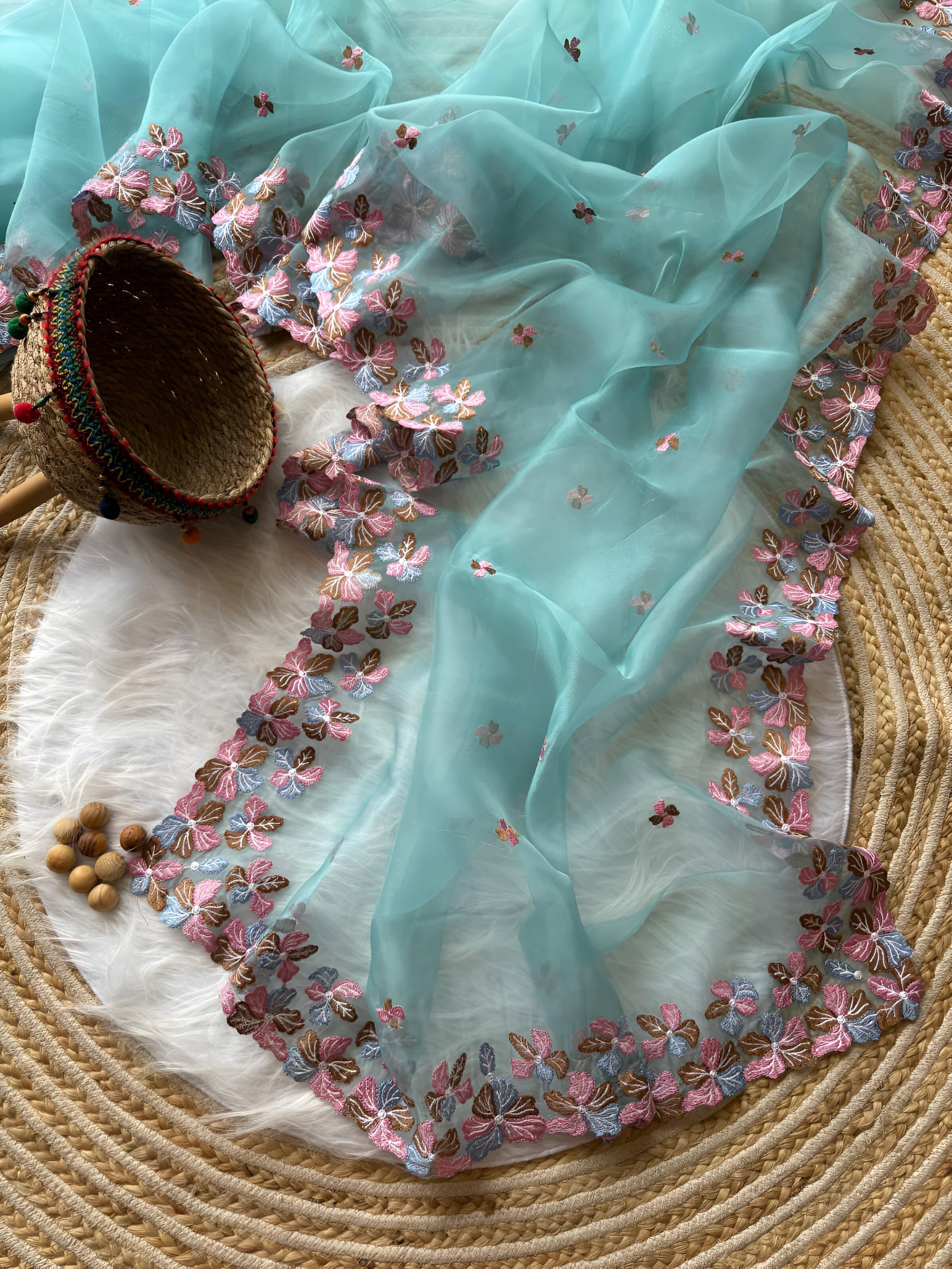 Pure Organza Silk Saree