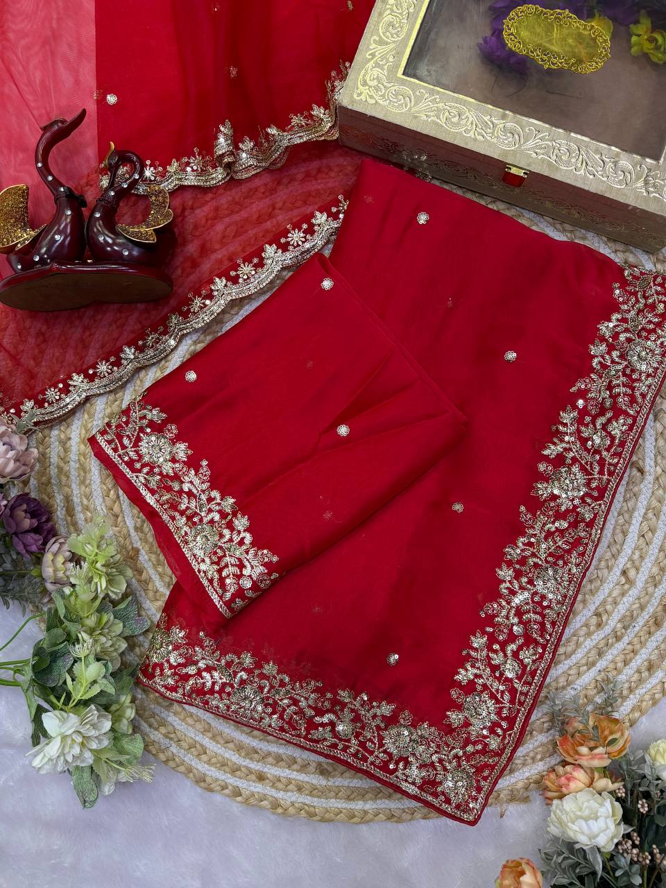 Karvachauth Special Soft Rangoli Saree