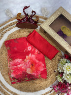 FLORAL HAND PRINTED SAREE