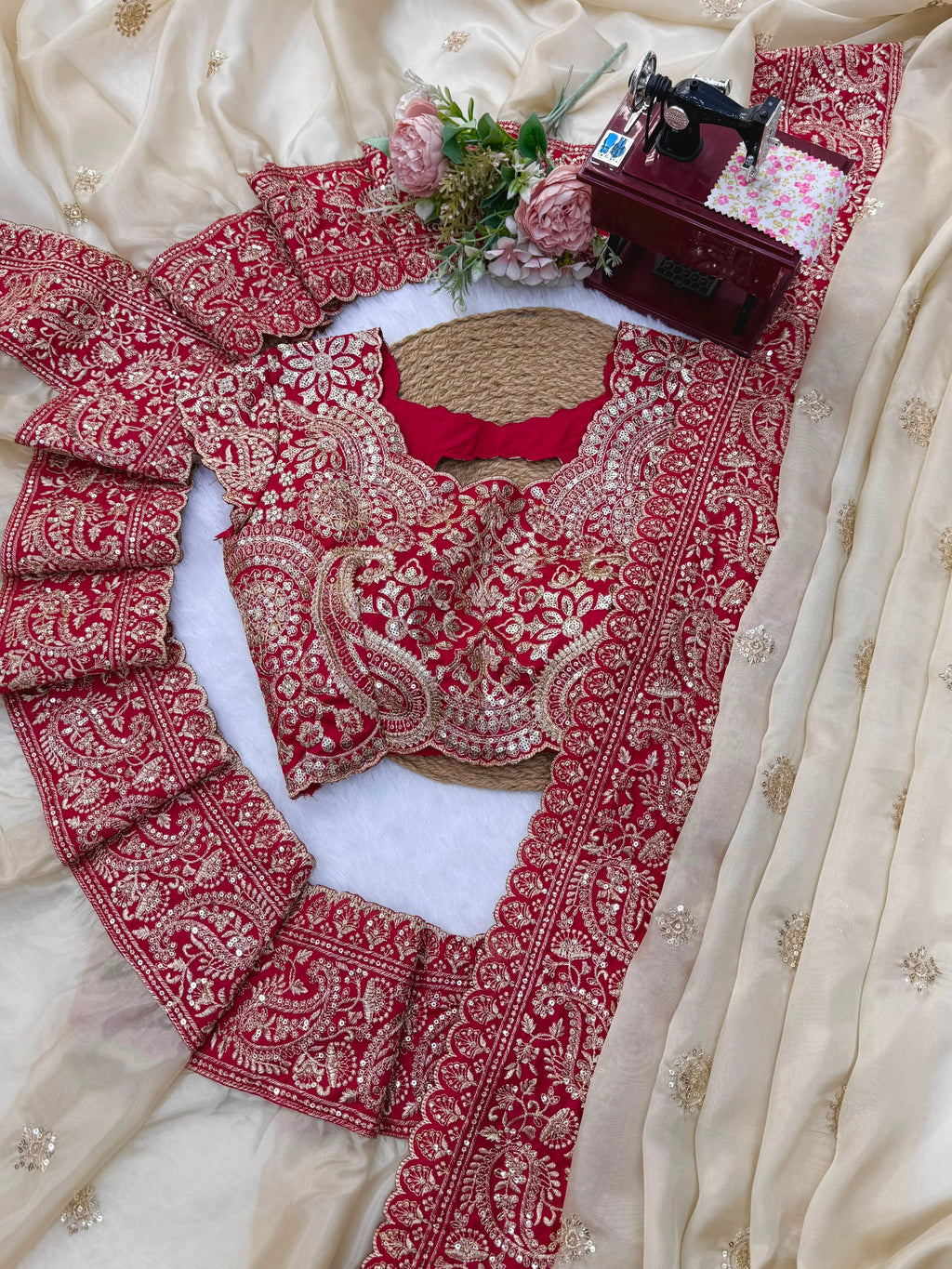 Bollywood Glass Organza Saree