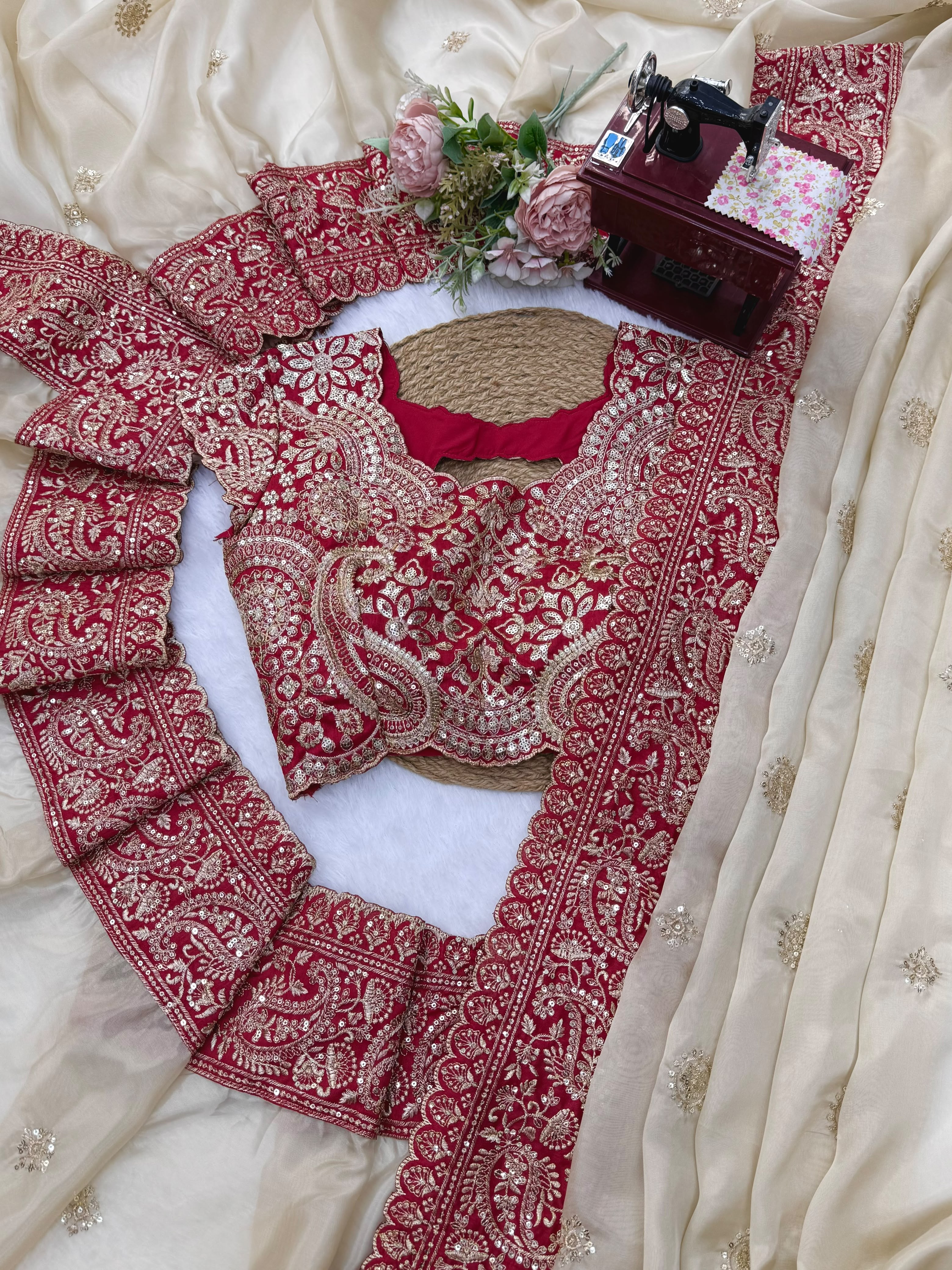 Bollywood Glass Organza Saree