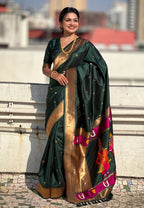 FLORAL MOTIFS PAITHANI SAREE