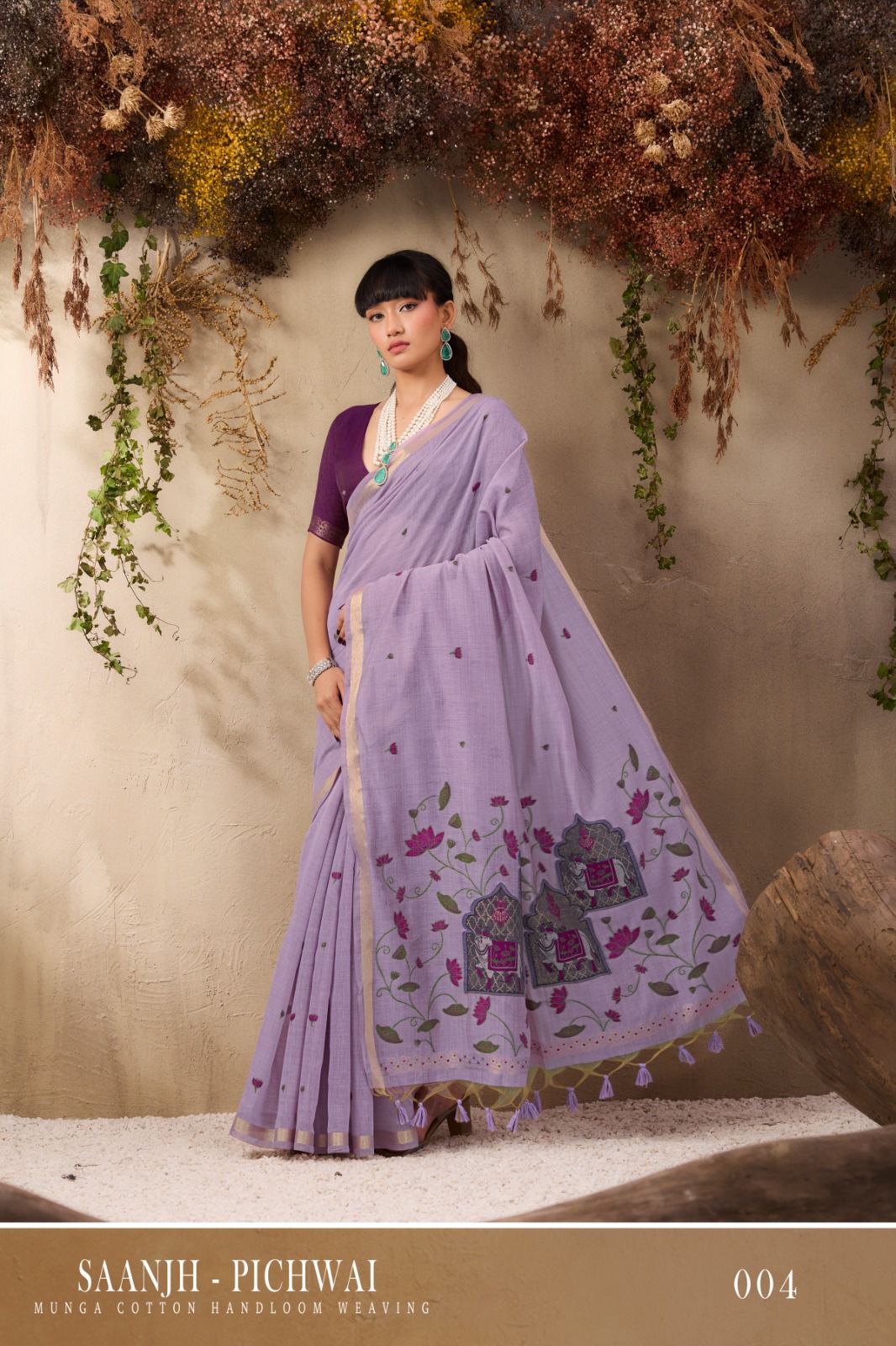 MUNGA COTTON HANDLOOM SAREE