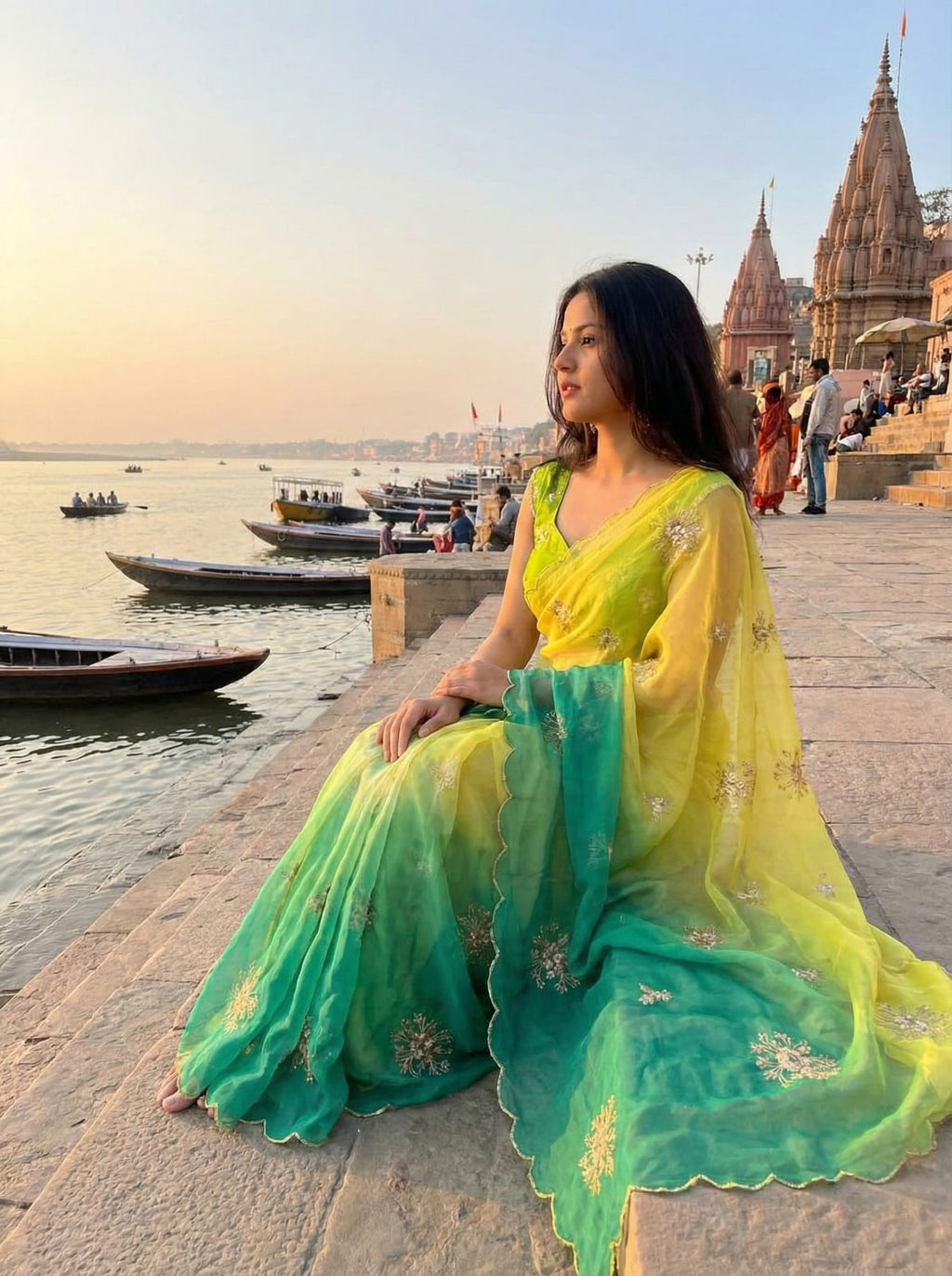 Teby Peding 2d Color Saree