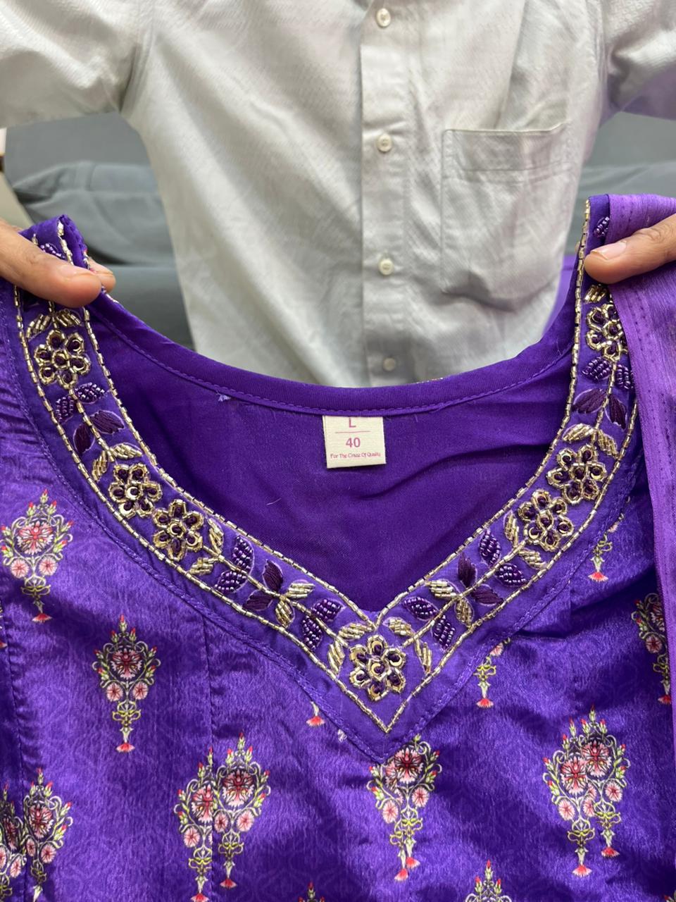 Elegant Anarkali Round Kurti set