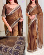Star Fish Fendy Jacquard Saree