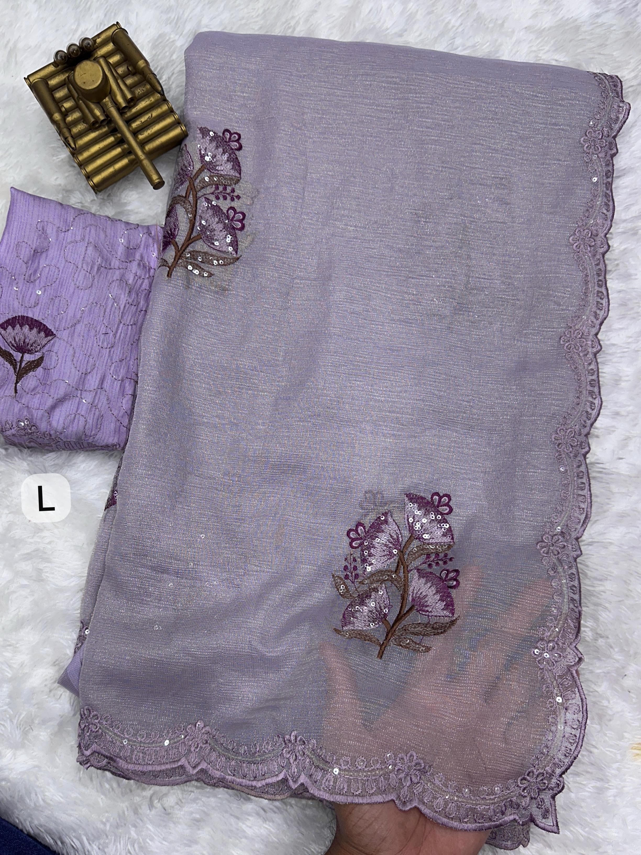 Tulsi Jute Organza Saree