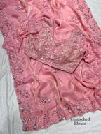 Barbie Doll Fandy Pink Saree