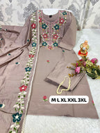 Premium Roman Silk Kurti Pent