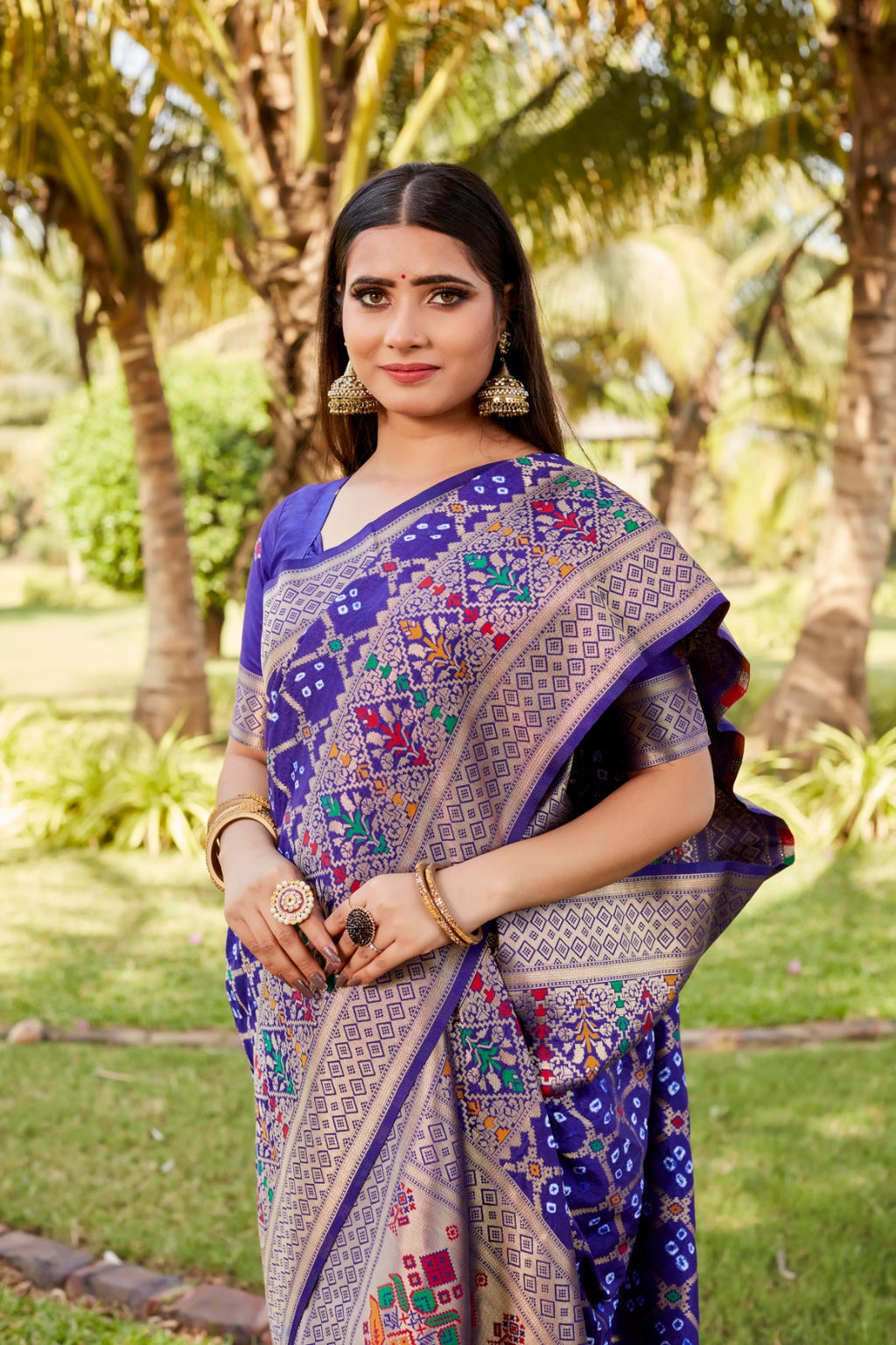 Pure Gharchola Bandhej silk saree