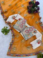 Butterfly Net Wedding Saree
