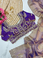 Embroidery Work Trending Saree