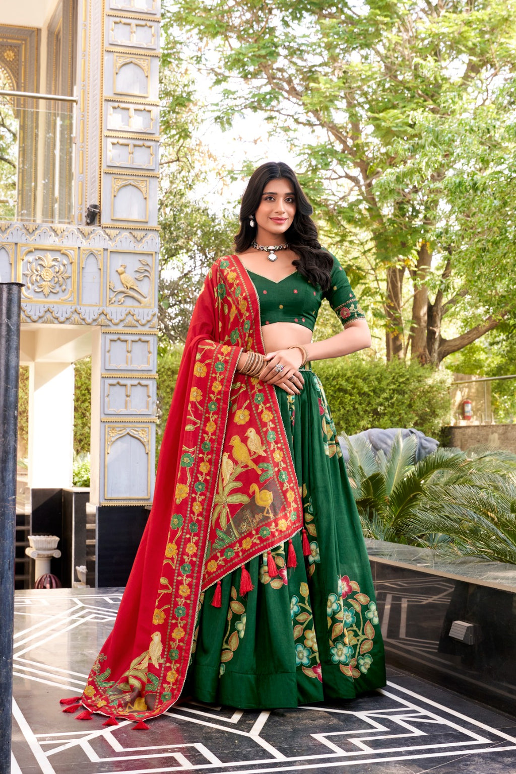Tasar Silk Lehenga Choli