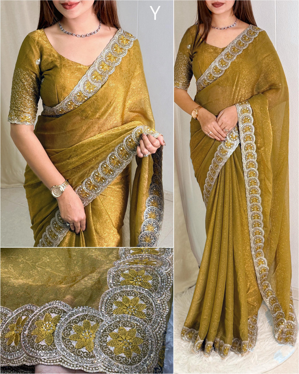 Star Fish Fendy Jacquard Saree