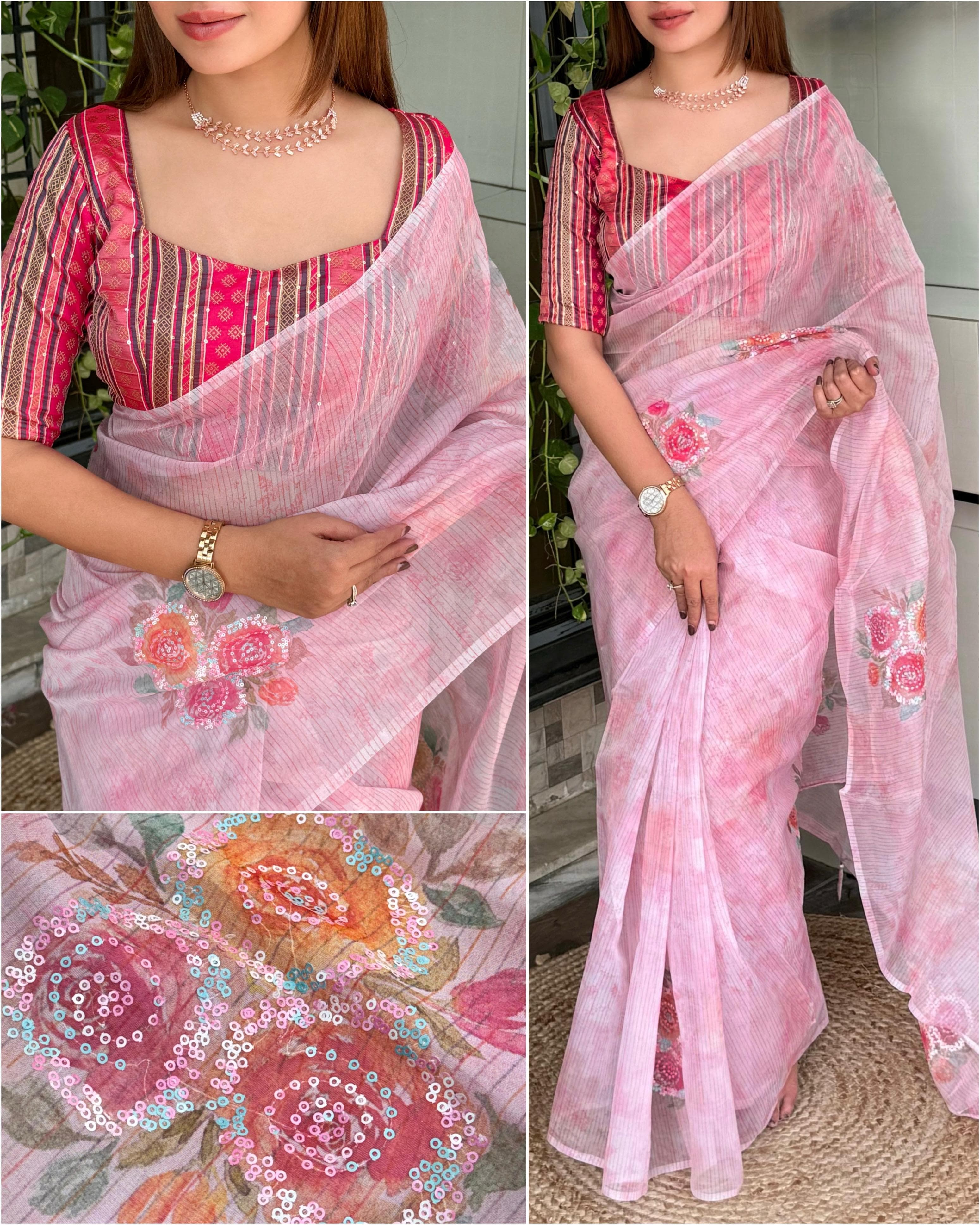 Mahira Soft Organza Saree
