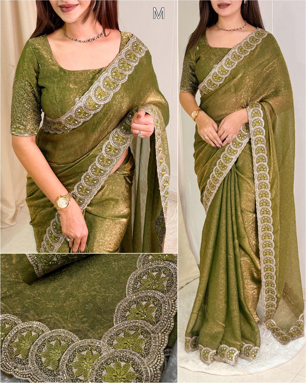 Star Fish Fendy Jacquard Saree