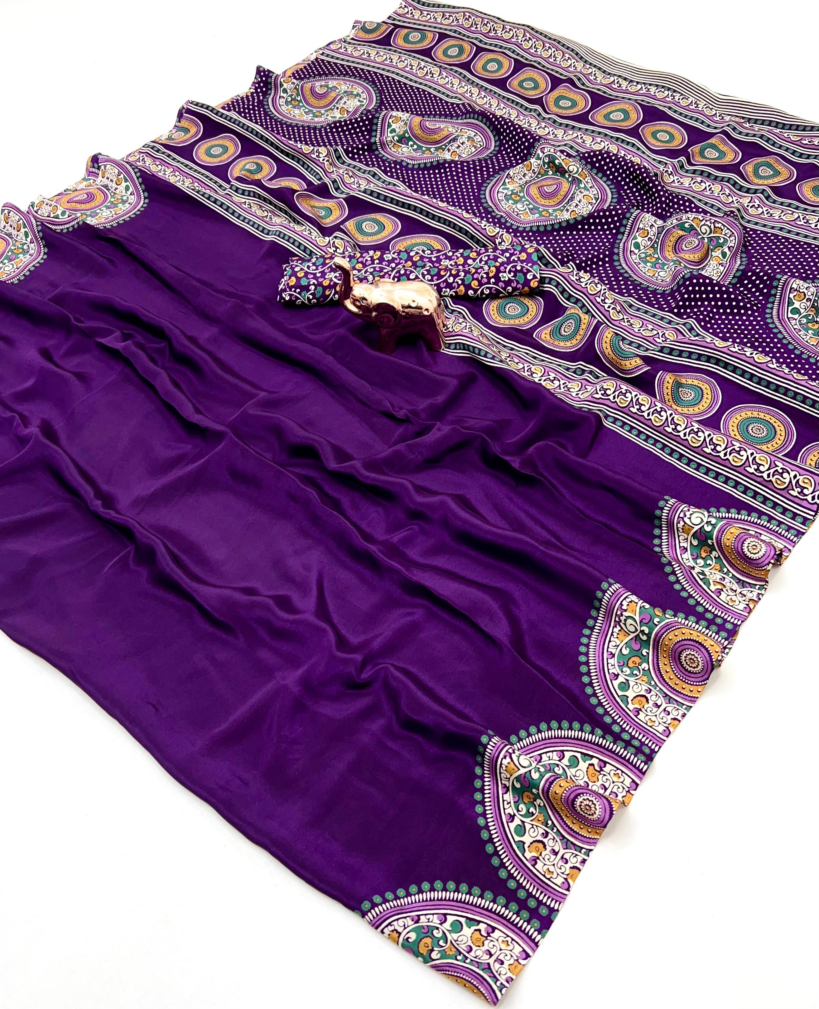 PRINTED SILK SAREE