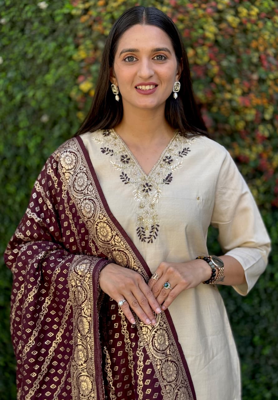Launching New Designers Kurti Pent Dupatta Set