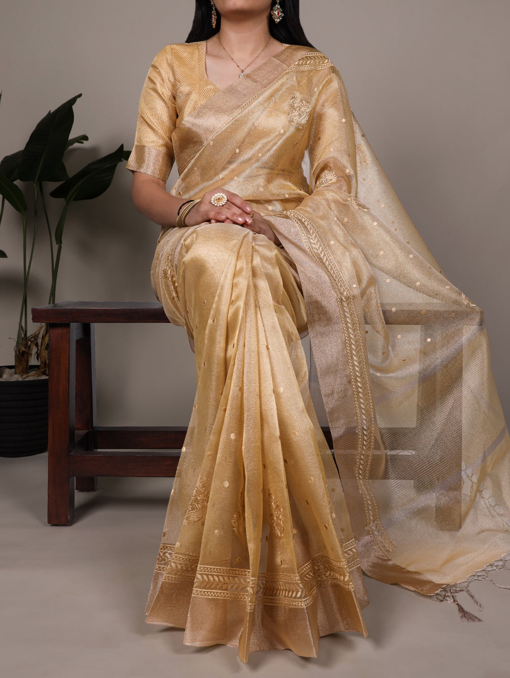 Poly Shimmer Saree