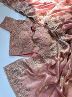 Pure soft Fandy Satin Silk Saree