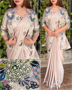 Jessica Wedding BSY Satin Saree