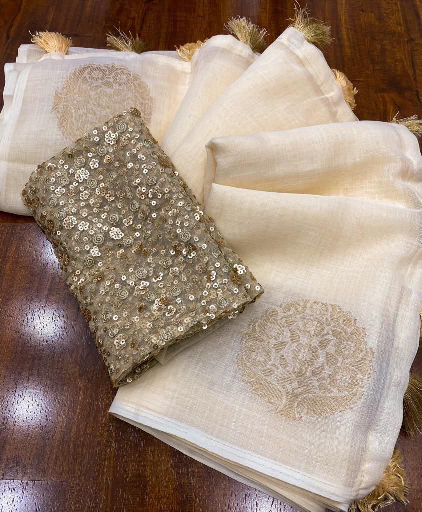 TRANDING LINEN SAREE