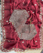 Very Soft nd elegant Rich look fendy sartin Saree