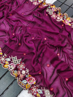 Premium Noha Crush Saree