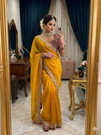 Premium space Silk Sabyasachi Inspired Saree