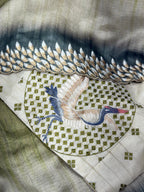 TISSUE SAREE MULTI COLOR