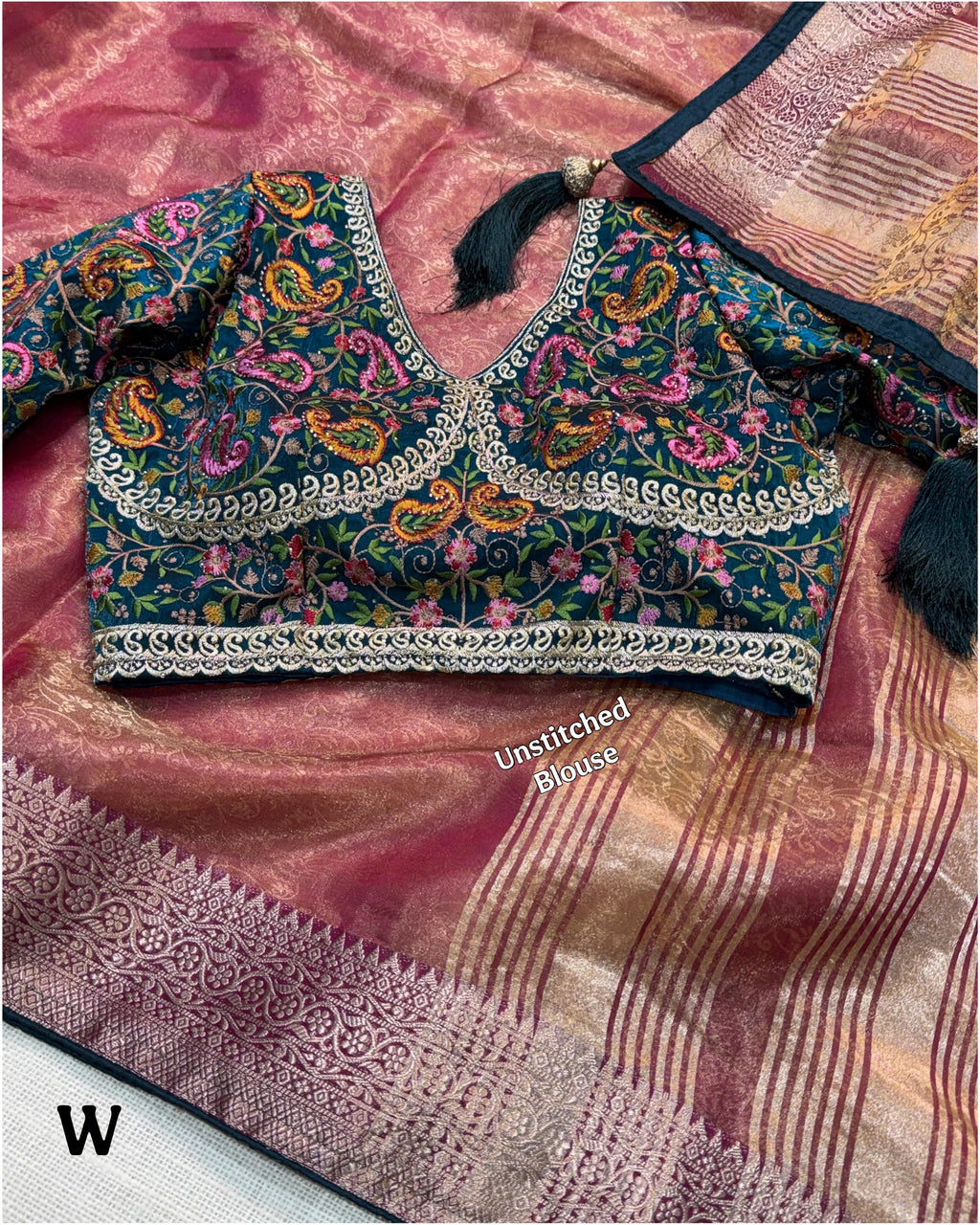 Gadhwal Fandy Silk Saree