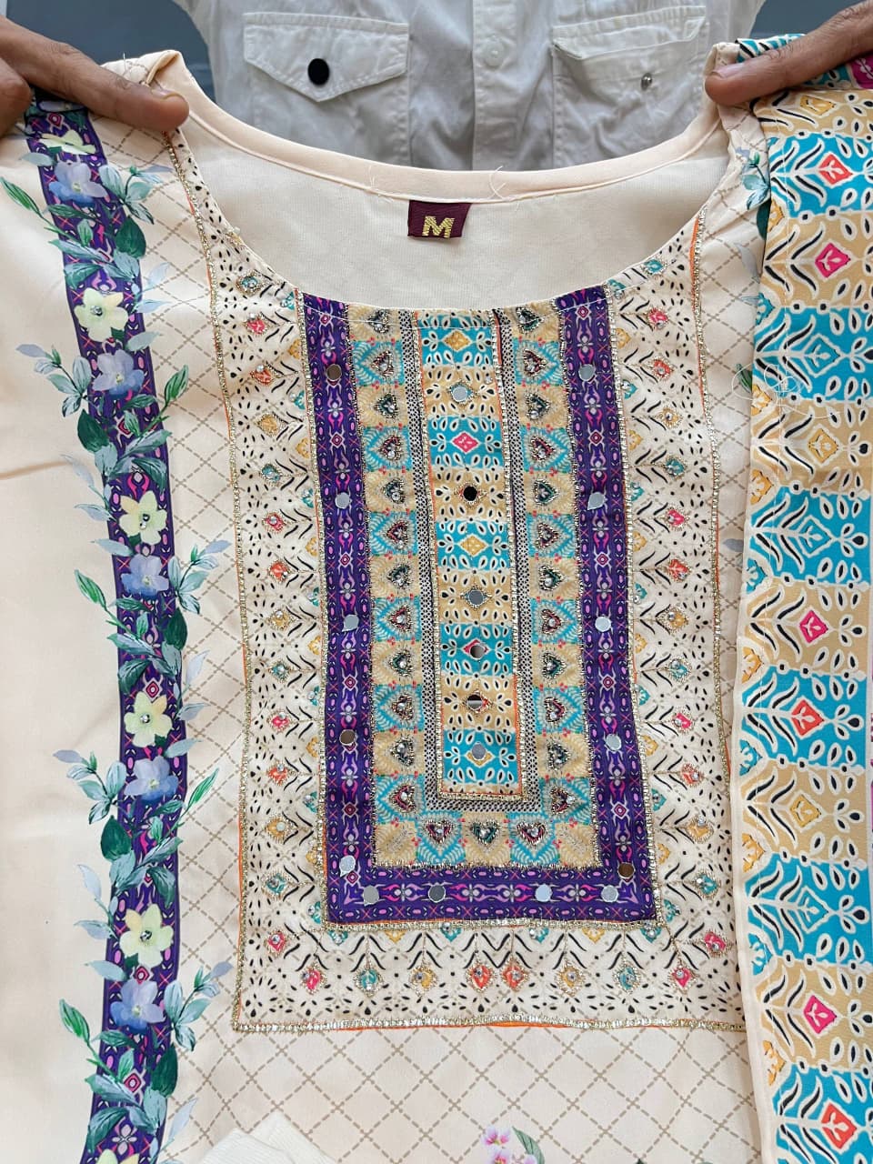 ORIGNAL MIRROR WORK AND HAND WORK KURTI