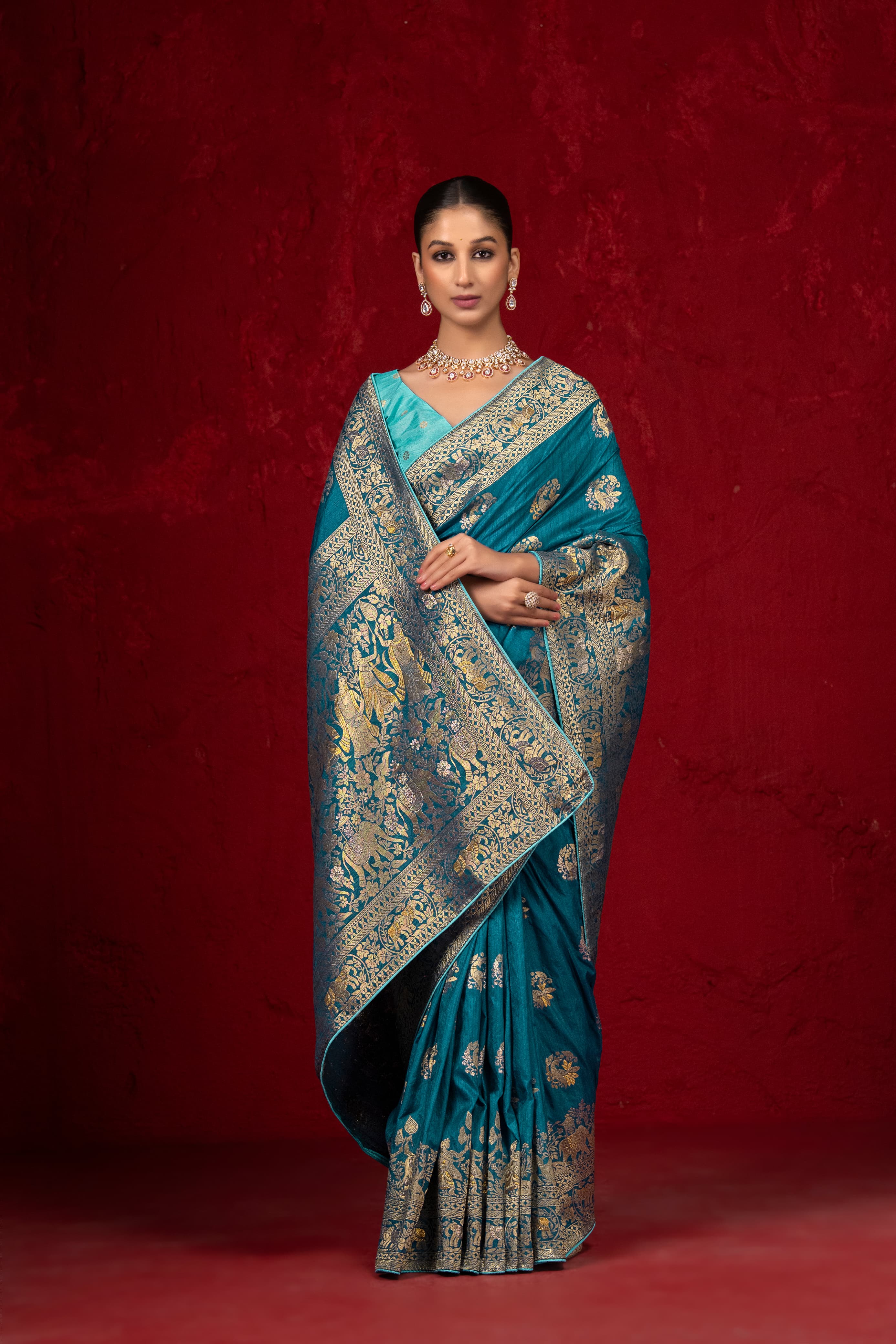KALAMKARI DOLA SILK SAREE
