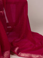 Poly Shimmer Saree With Multi Color