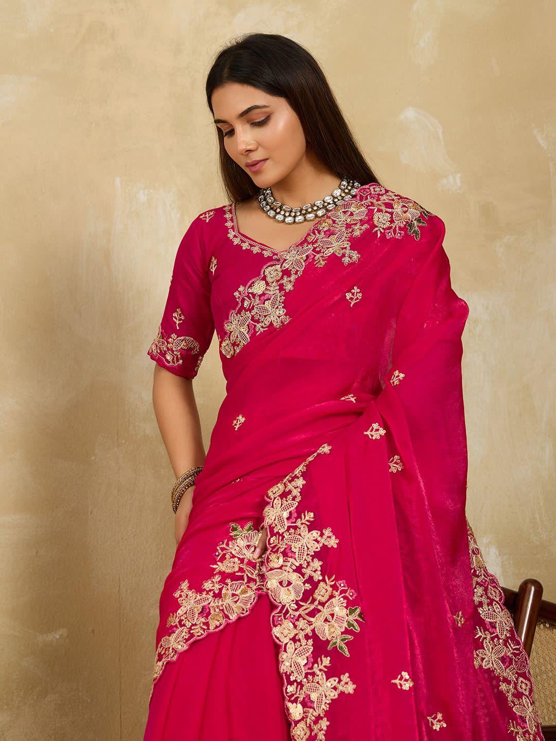 SOFT FENDY CHIFFON SAREE