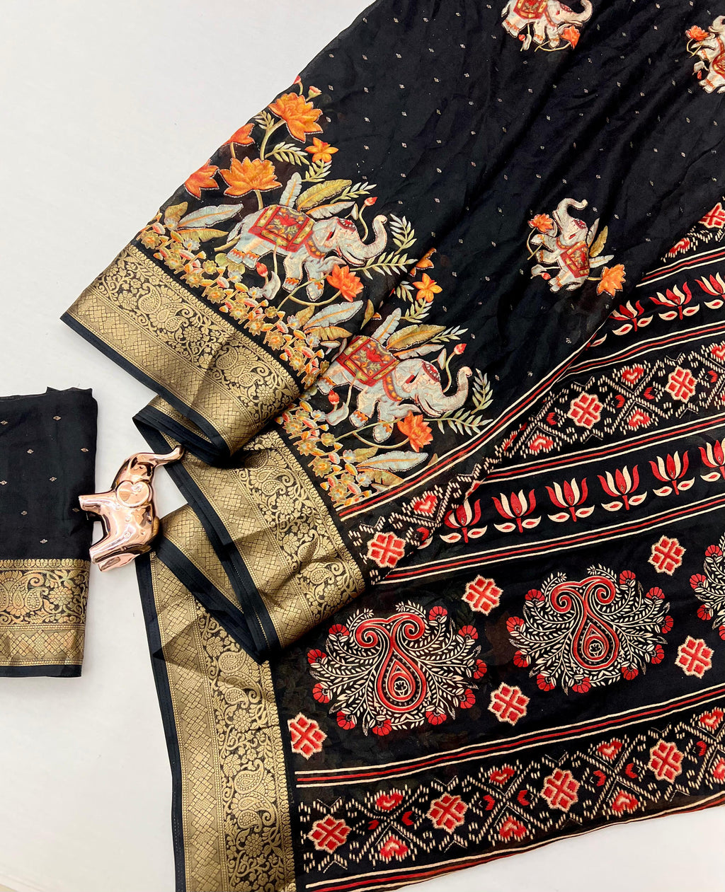 BANARAS GORGETTE SAREE