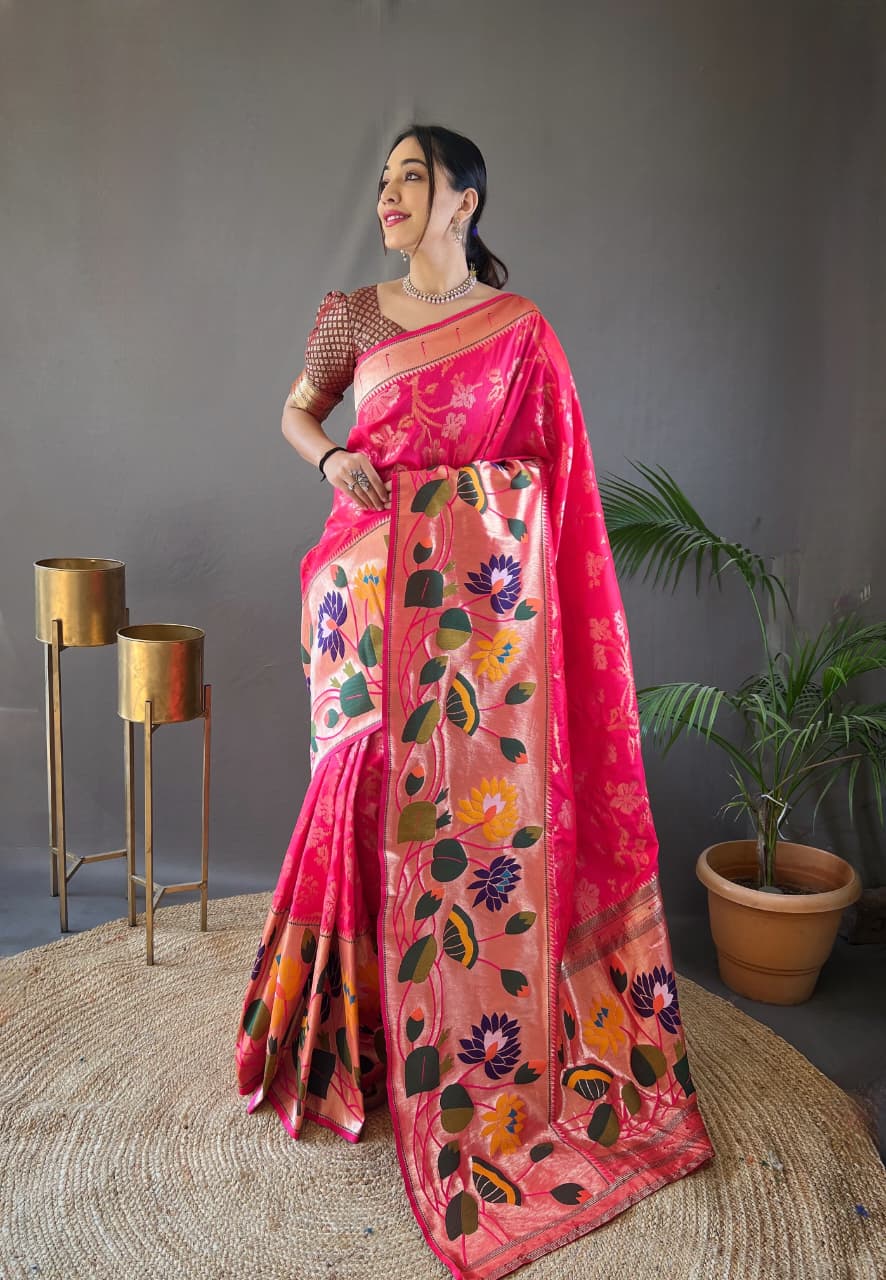 Pure Soft Paithani Silk Saree