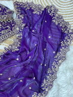 NEW WEDDING EMBROIDERY SEQUENCES WORK SAREE