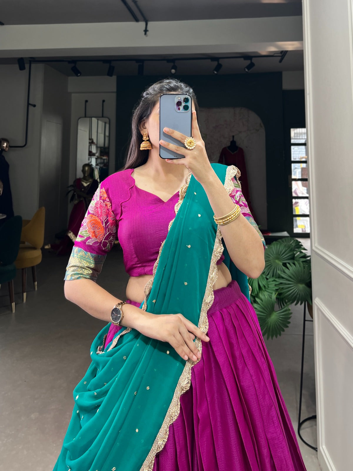 Stunning Cotton Silk Lehenga