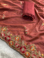 Party Wear Soft Twill Net Saree