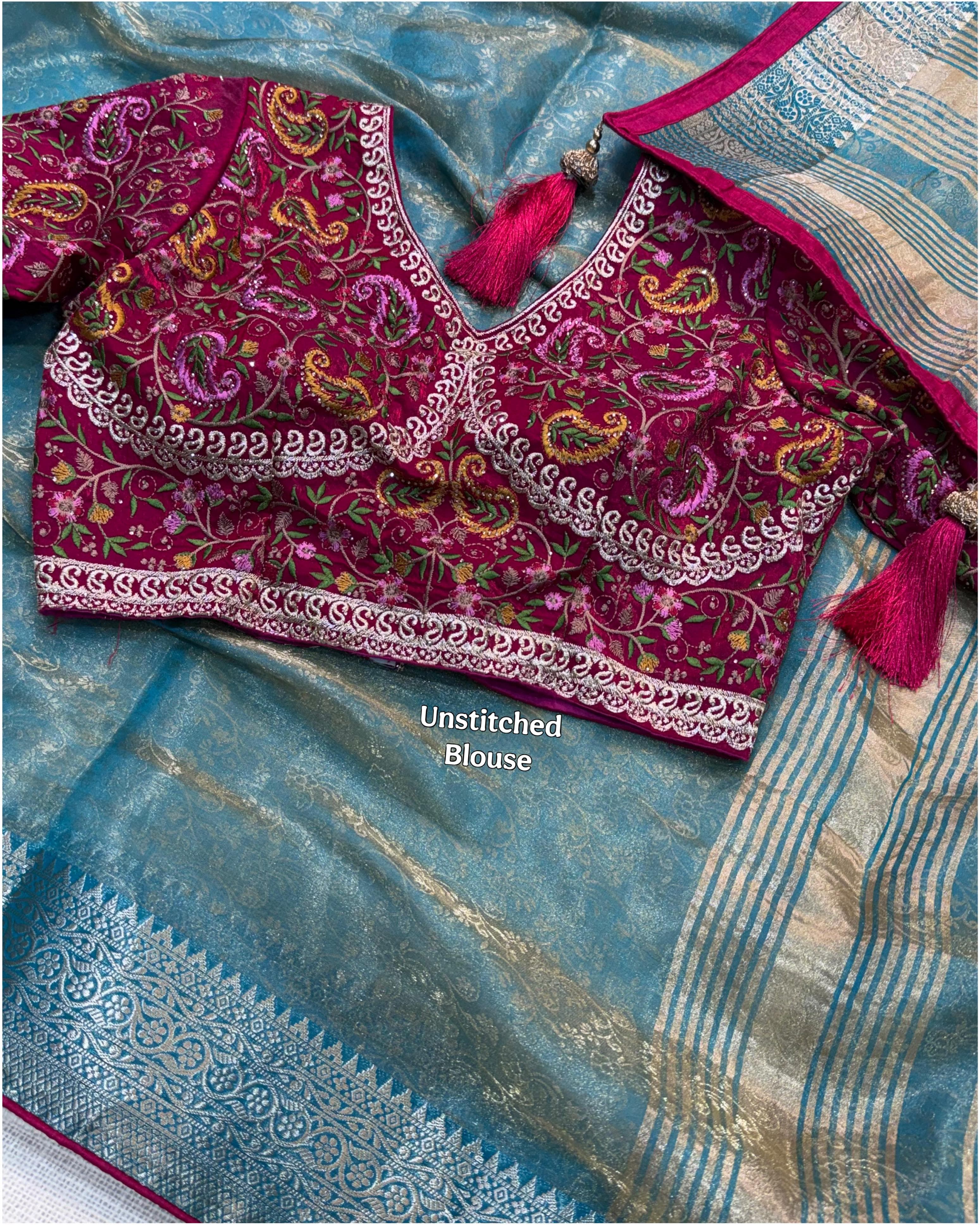 Gadhwal Fandy Silk Saree