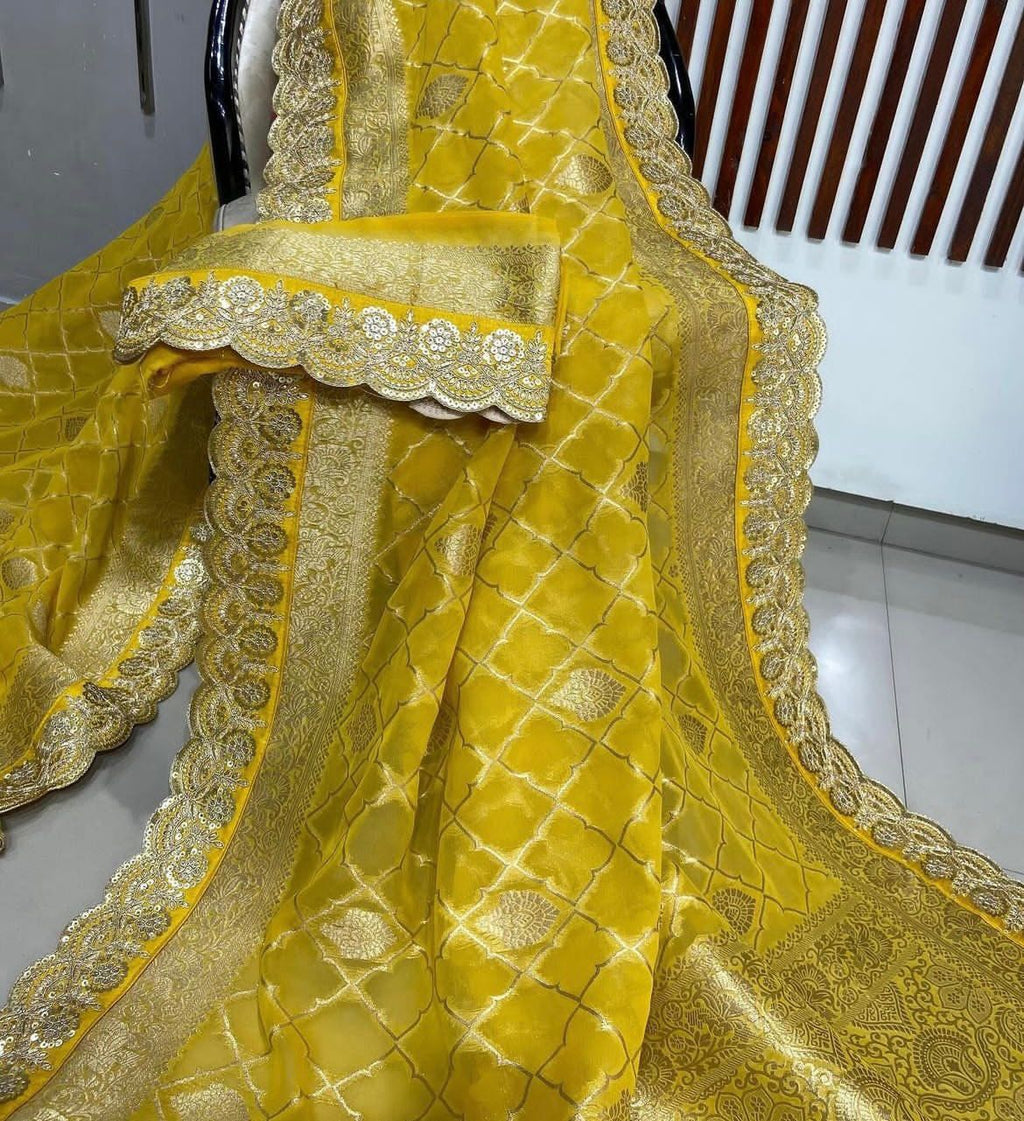 Pure Crepe Khadi Silk Pattu Saree