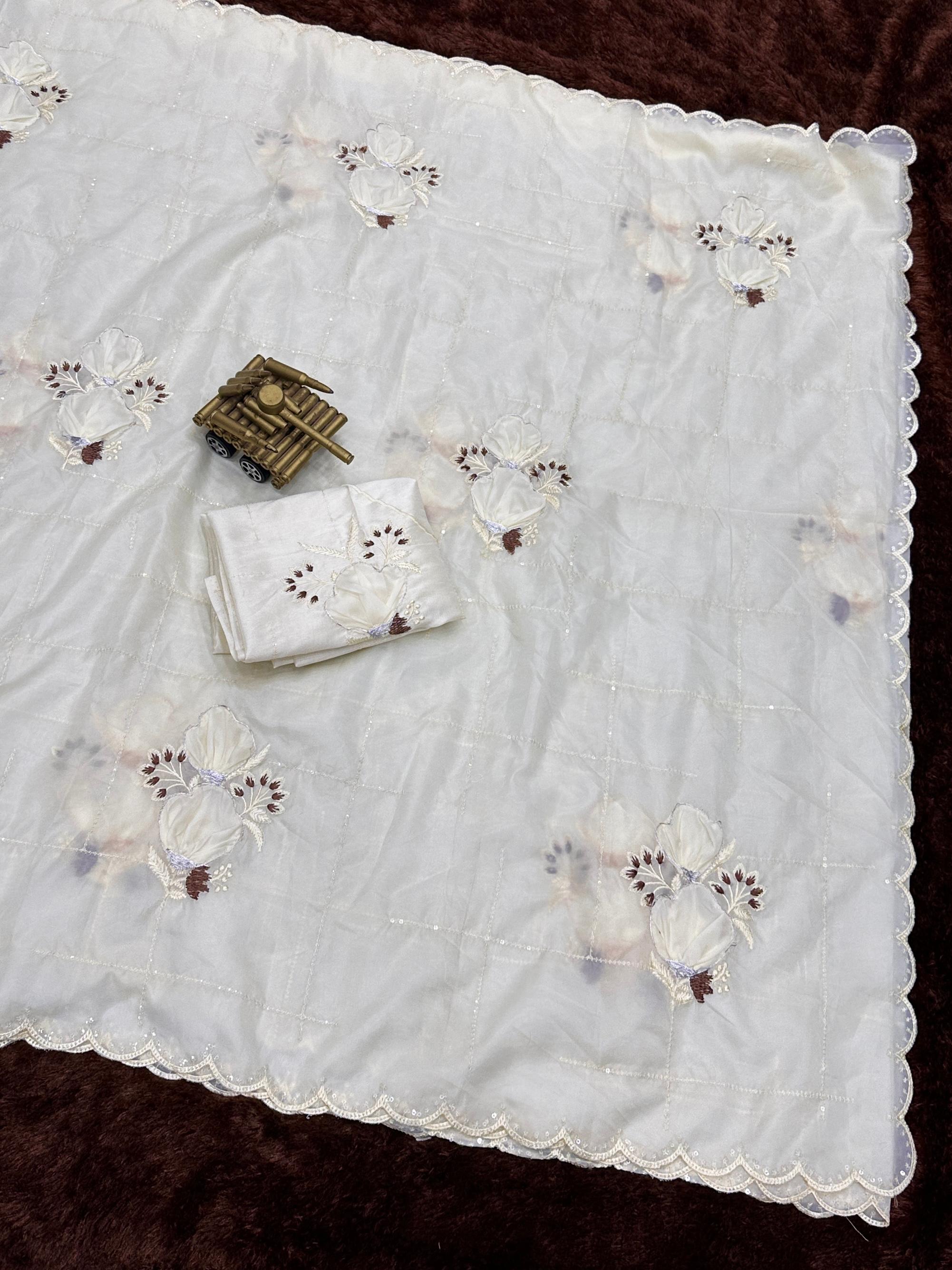 White Lily Crystal Silk