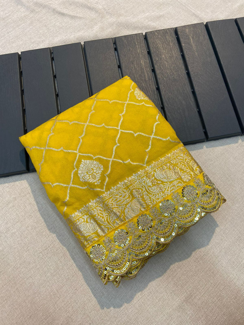 Pure Crepe Khadi Silk Pattu Saree