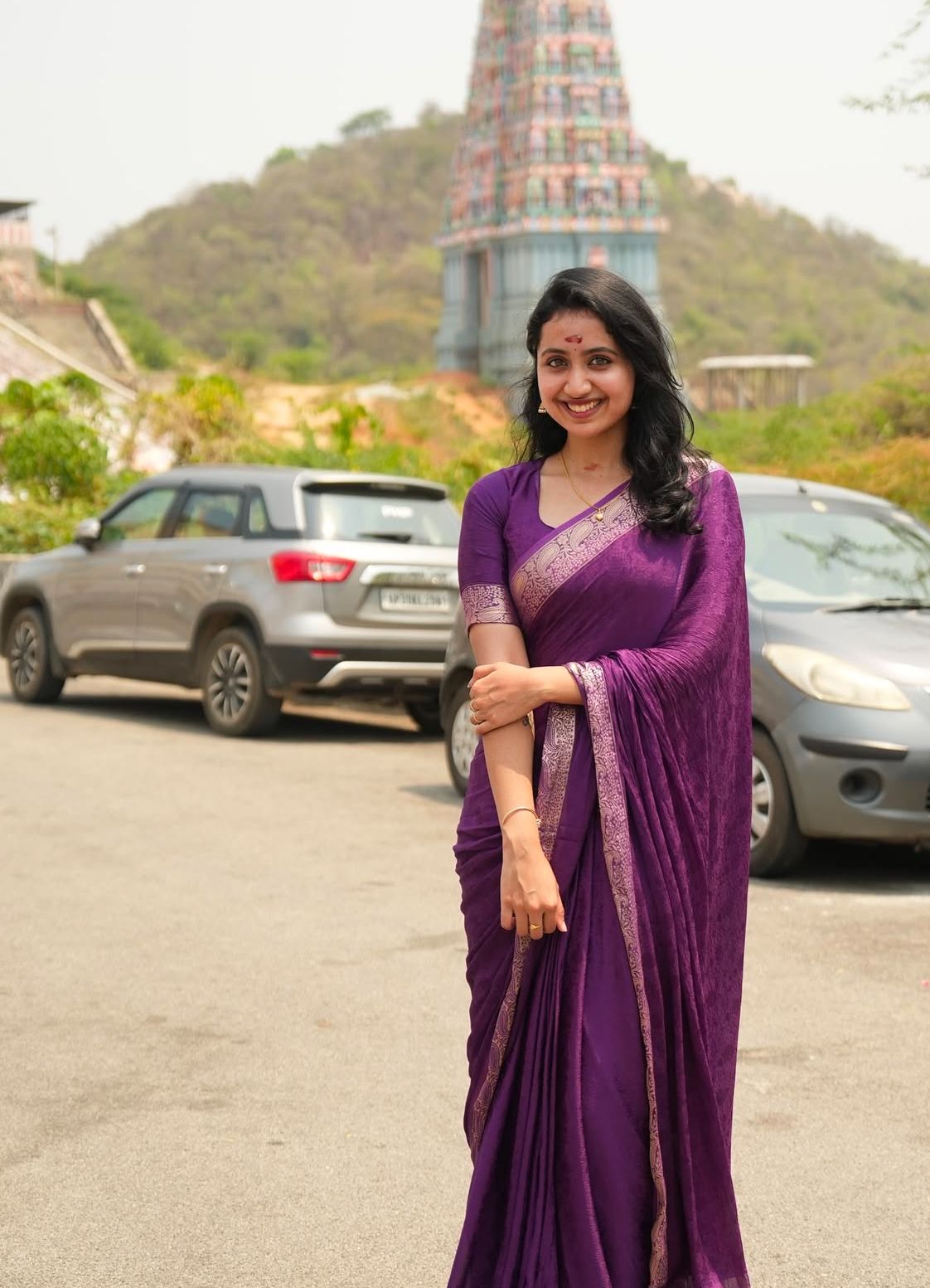 Viscose Chinon Weaving Pattern Saree