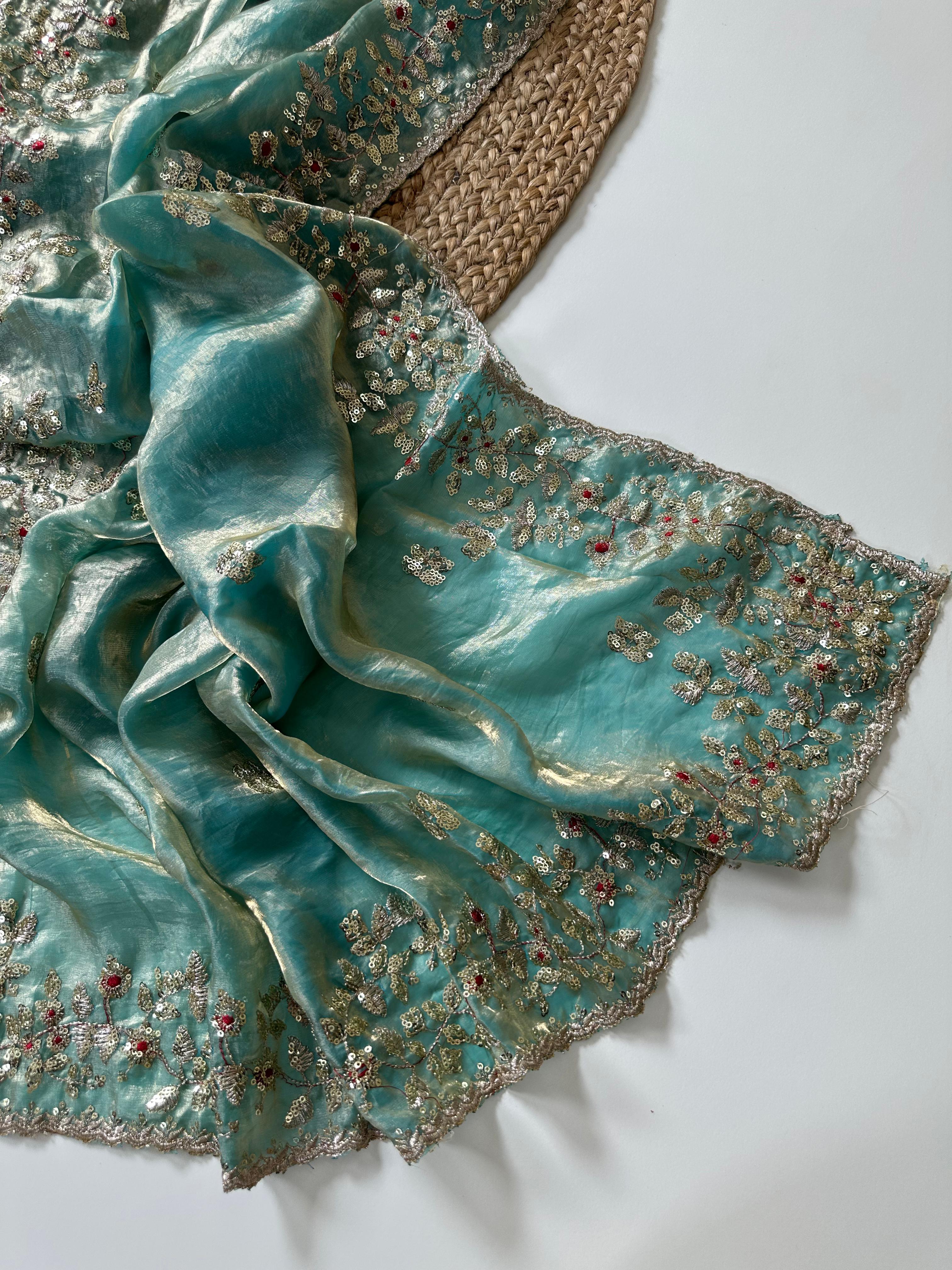 Pure soft Fandy Satin Silk Saree