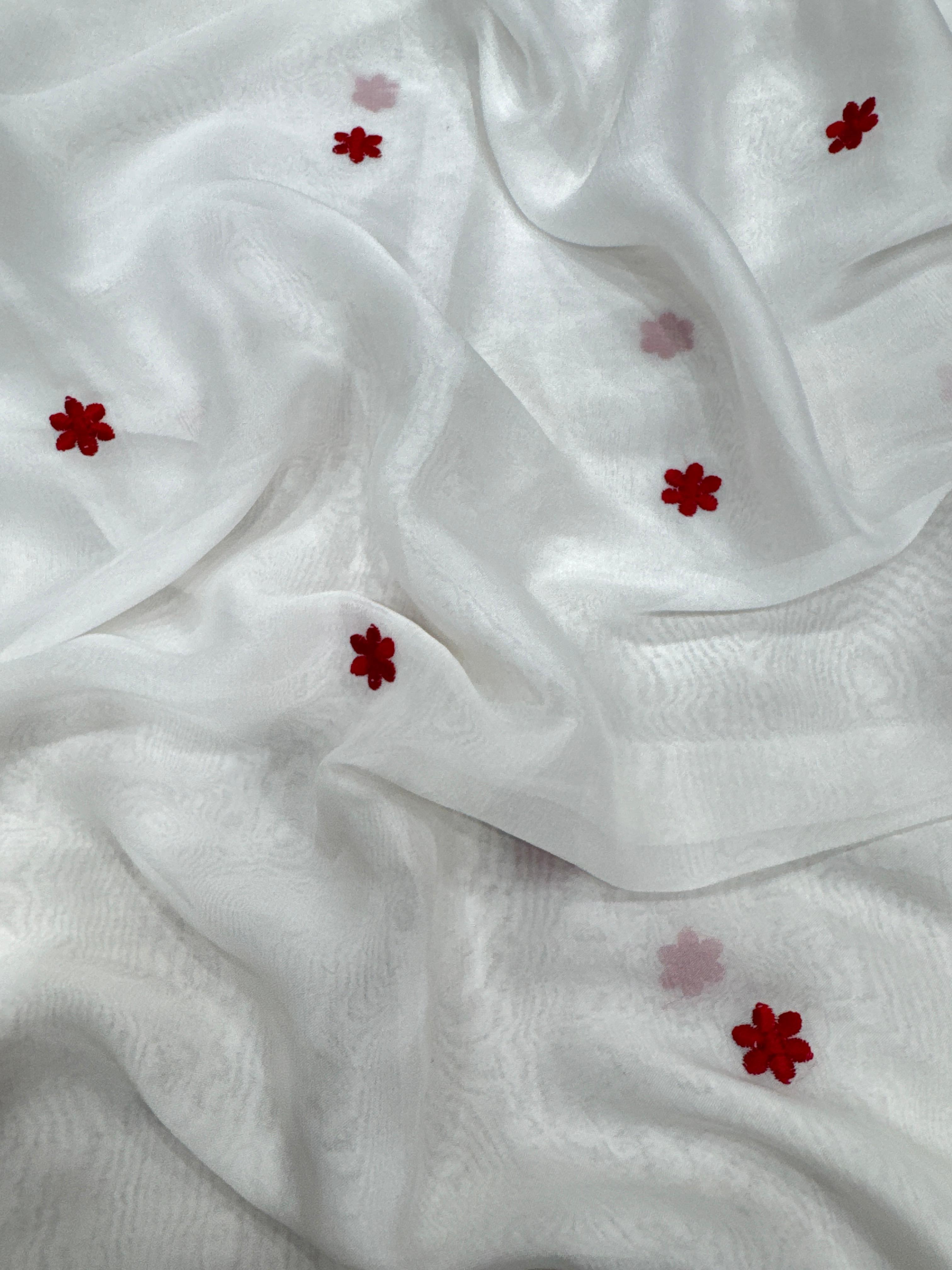 Soft Catonic Rangoli Silk Saree